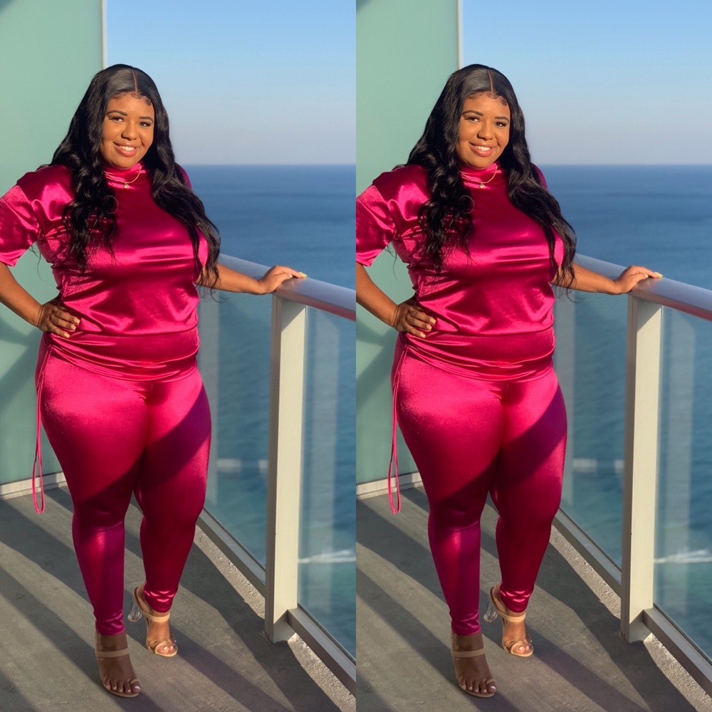 Two Pcs Pink Set